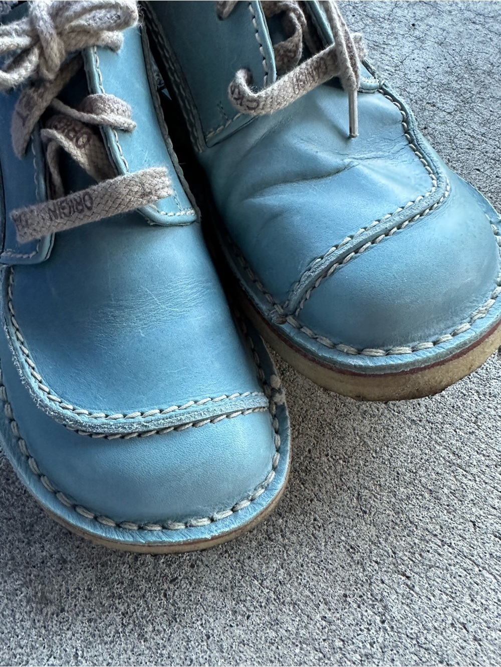 Duckfeet Fyn Lace Up Derby Leather Shoes in Jeans Size EU 41 - Picture 3 of 9